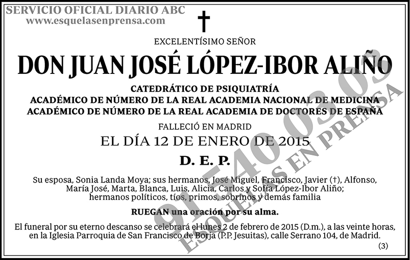 Juan José López-Ibor Aliño